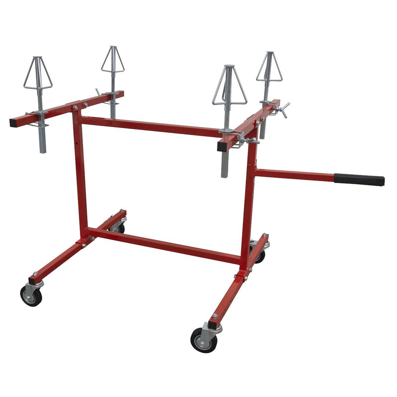 Sealey Alloy Wheel Repair/Painting Stand 4-Wheel Capacity MK74 Sealey - Dynamic Drive