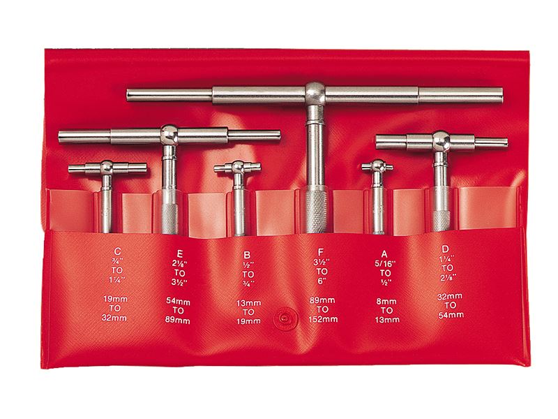 Starrett S579HZ Telescopic Gauge Set, 6 Piece 8-150mm Starrett - Dynamic Drive