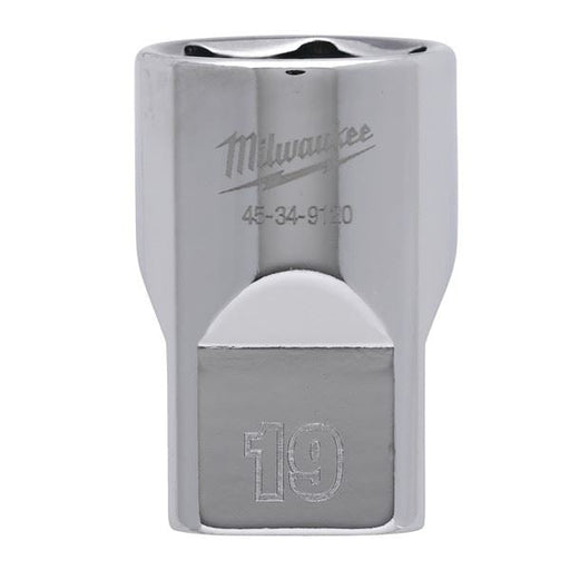 Milwaukee 1/2 Drive Socket Metric Standard-19mm 19mm Milwaukee - Dynamic Drive