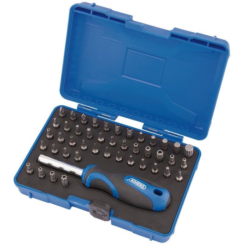 Draper Security Screwdriver Bit and Driver Set (45 Piece) 82399 Draper - Dynamic Drive