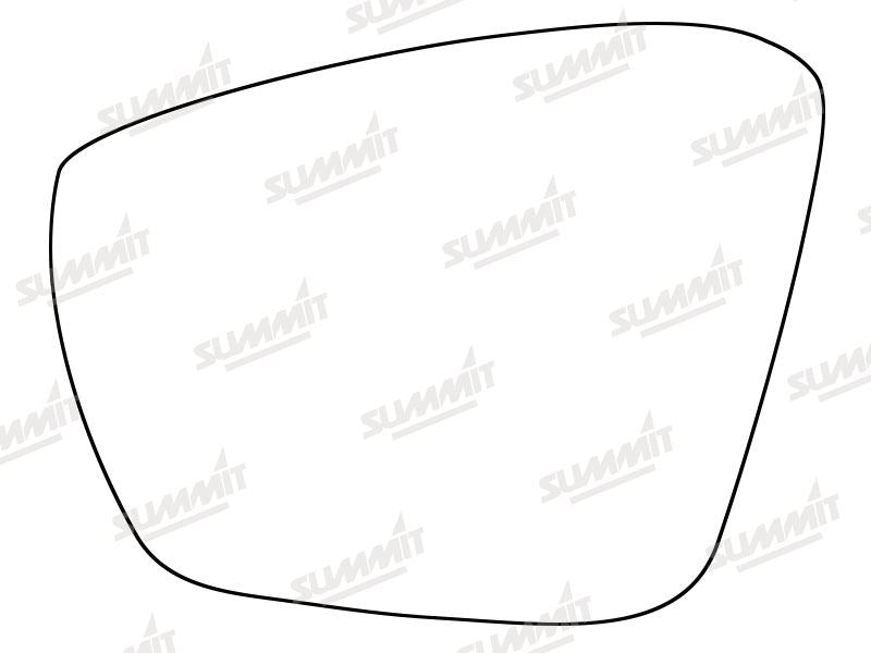 Summit Stick-On Standard Mirror Glass fits Skoda Octavia 15 on LHS Summit - Dynamic Drive