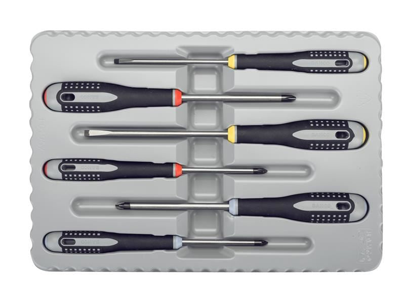Bahco BE-9884 ERGO™ Screwdriver Set, 6 Piece Bahco - Dynamic Drive