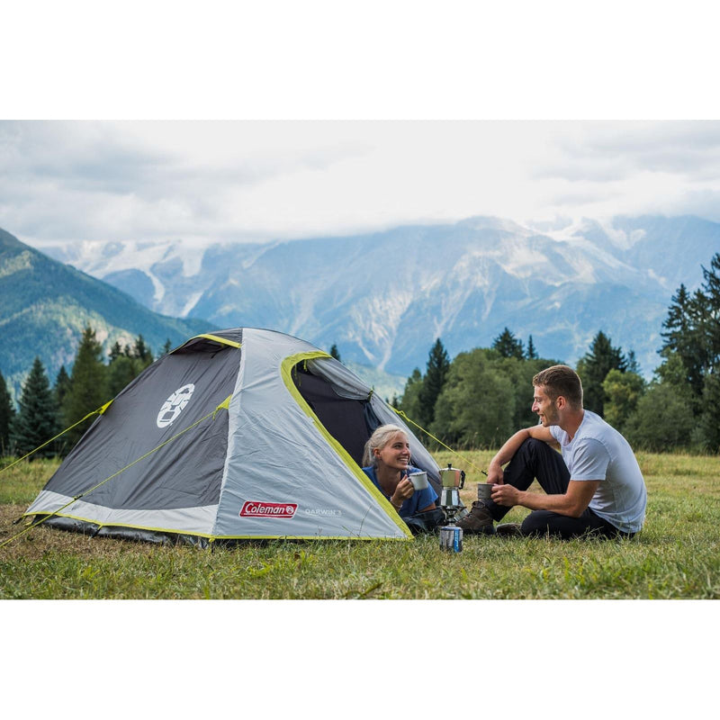 Coleman Darwin Tent 2 Person Grey Camping Outdoors Backpacking Quick Pitch Dome Coleman - Dynamic Drive