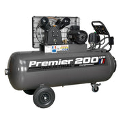 Sealey Air Compressor 200L Belt Drive 3hp with Front Control Panel 415V 3ph Sealey - Dynamic Drive