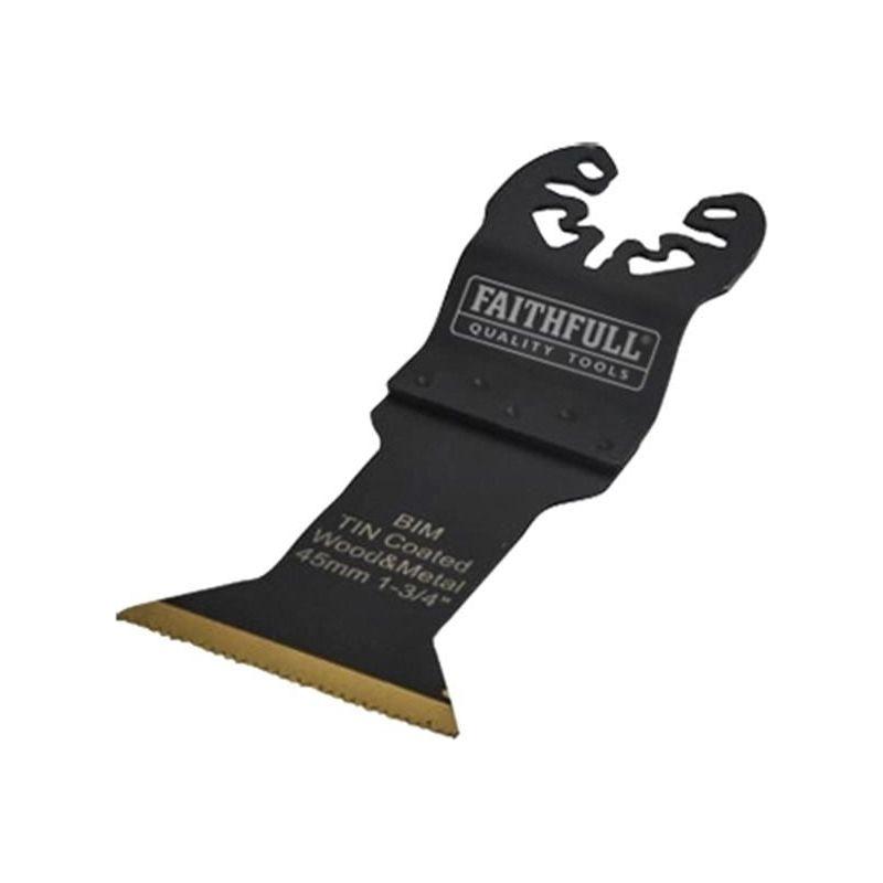 Faithfull Multi-Functional Tool Bi-Metal Flush Cut TiN Coated Blade 45mm Faithfull - Dynamic Drive