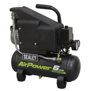 Sealey Air Compressor 6L Direct Drive 1hp SAC0610E Sealey - Dynamic Drive