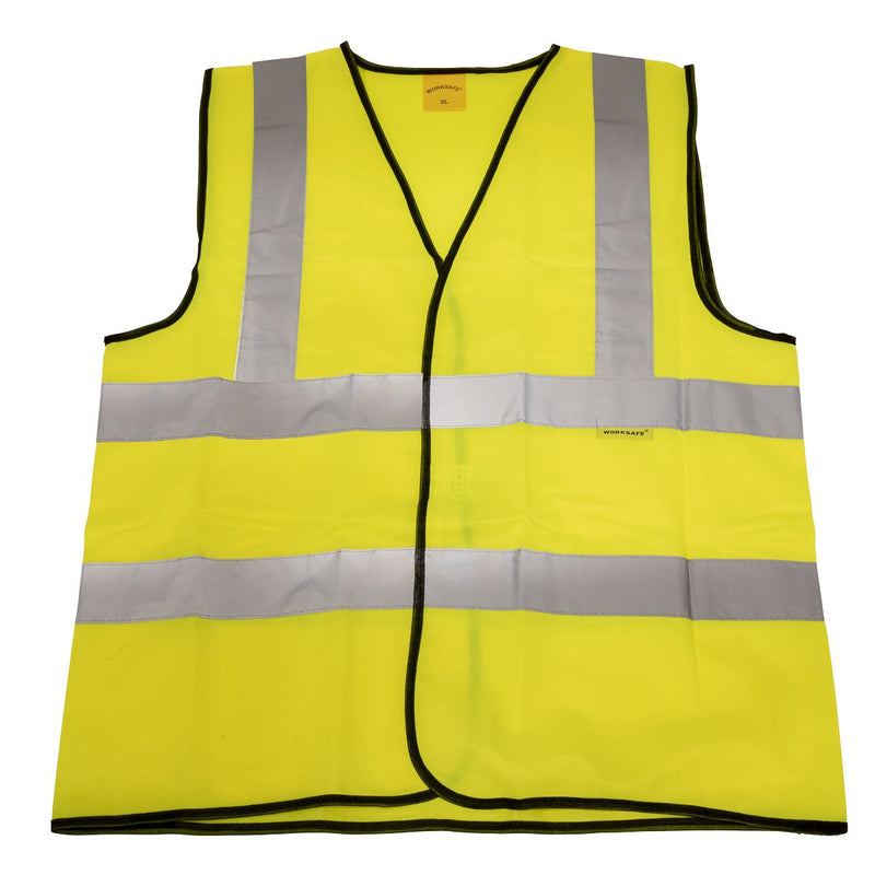 Worksafe Worksafe Hi-Vis Yellow Waistcoat - X-Large 9804XL Worksafe - Dynamic Drive