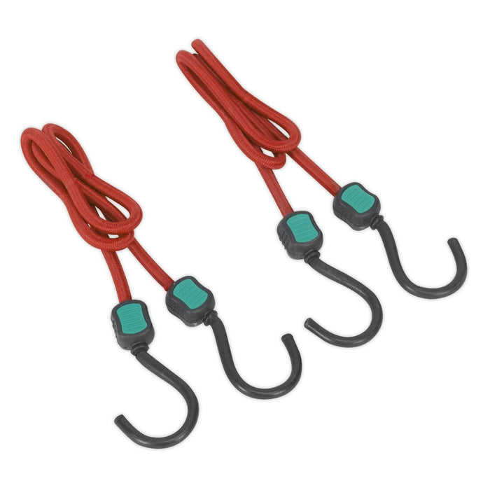 Sealey Bungee Cord Set 2pc 760mm BCS22 Sealey - Dynamic Drive
