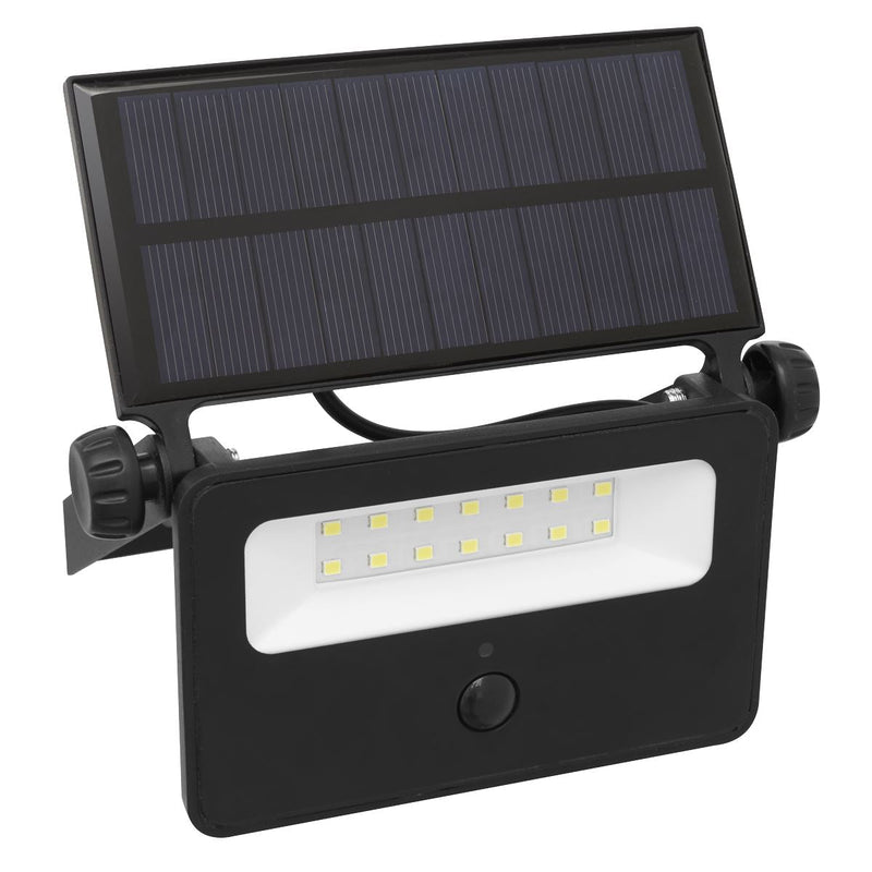 Sealey Extra-Slim Solar Floodlight with Wall Bracket 16W SMD LED LED16S Sealey - Dynamic Drive