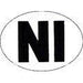 W4 Large Oval NI Sticker 37173 W4 - Dynamic Drive