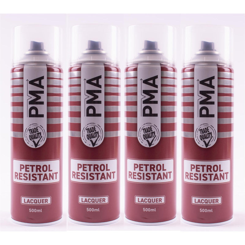 4x Autotek Professional Petrol Resistant Lacquer 500ml Spray Paint High Coverage Autotek - Dynamic Drive