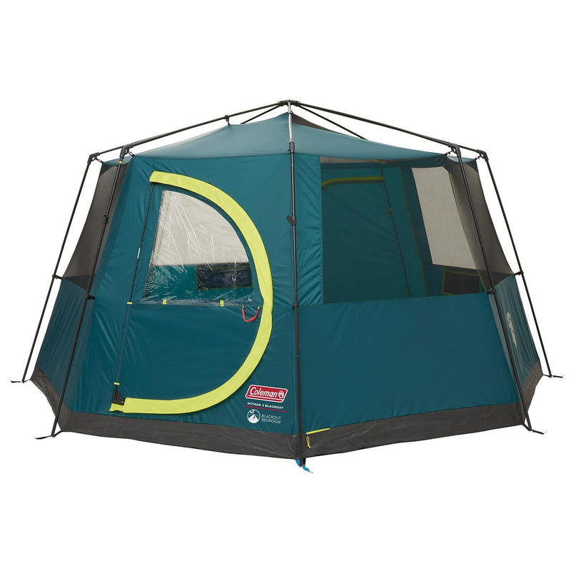 Coleman Octagon Green 8 Person Blackout Tent Camping Festival Outdoors Garden Coleman - Dynamic Drive