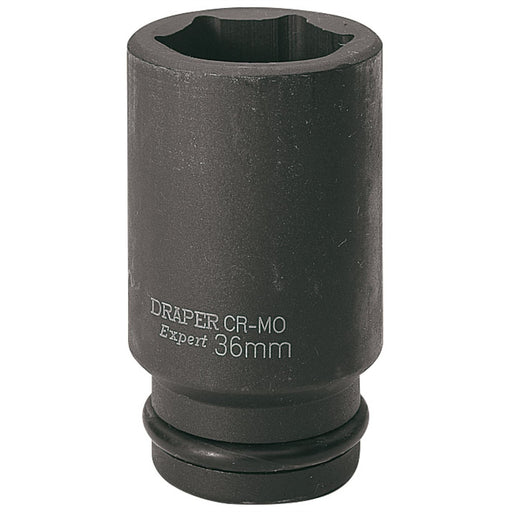 Draper HI-TORQ 6 Point Deep Impact Socket, 3/4" Sq. Dr., 36mm 71940 Draper - Dynamic Drive