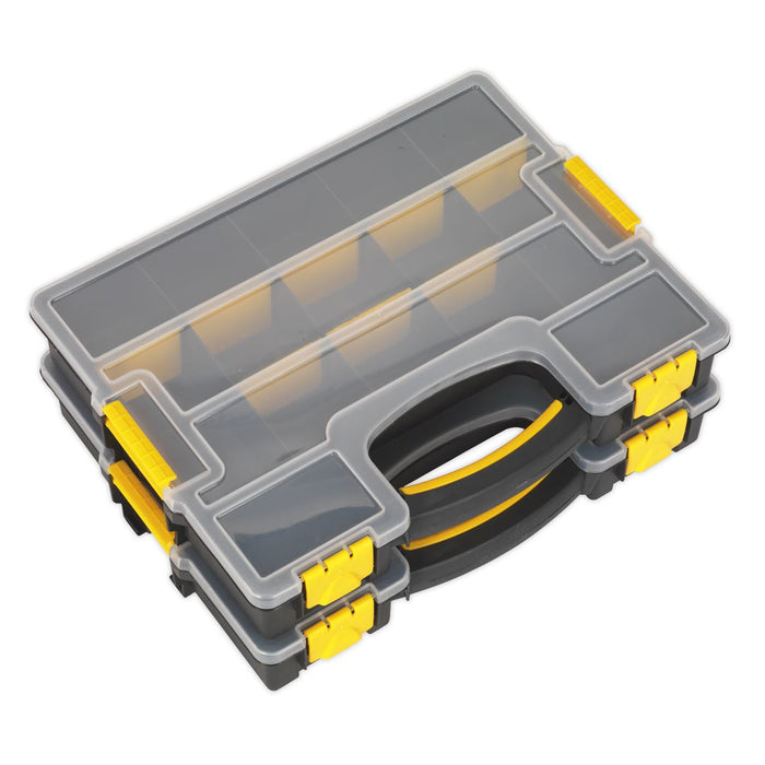 Sealey Tool Box Organiser Stackable Storage Case Parts Tray Fixings Toolbox Sealey  - Dynamic Drive