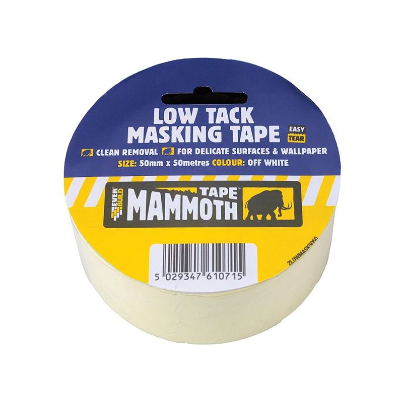 Everbuild Sika Low Tack Masking Tape 25mm x 25m Everbuild Sika - Dynamic Drive