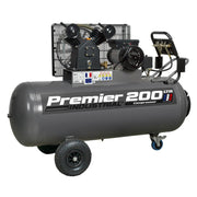 Sealey Air Compressor 200L Belt Drive 3hp with Front Control Panel SAC3203B Sealey - Dynamic Drive