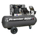 Sealey Air Compressor 200L Belt Drive 3hp with Front Control Panel SAC3203B Sealey - Dynamic Drive