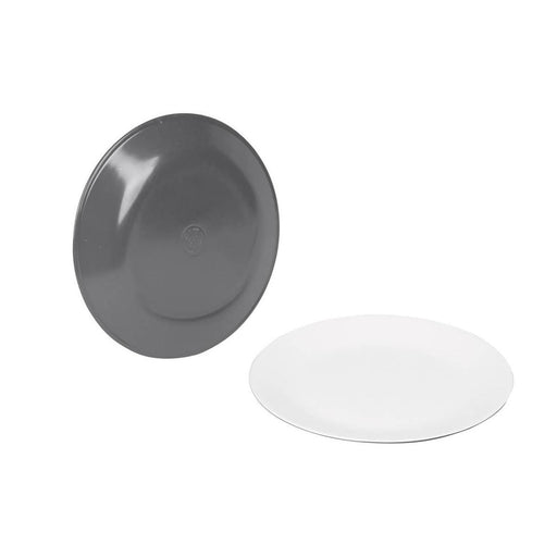 Bo-Camp Dinner Plate Two Tone Melamine 4 Pieces Grey Bo-Camp - Dynamic Drive