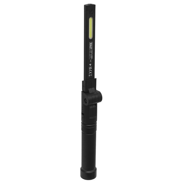 Sealey Rechargeable Aluminium Folding Pocket Light 2 COB & 1 SMD LED Sealey  - Dynamic Drive