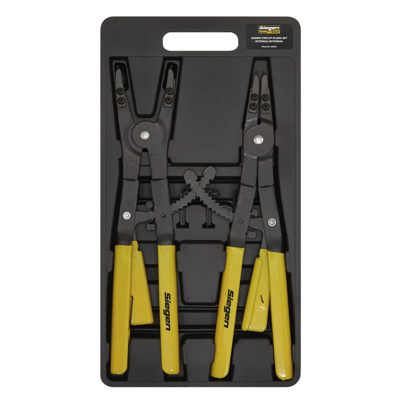Sealey Circlip Pliers Set Internal/External 400mm S0554 Sealey - Dynamic Drive