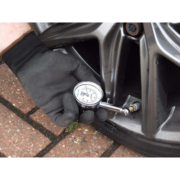Race X Professional Tyre Pressure Gauge + Case RX0014 PSI & BAR for Van Bike Car RaceX  - Dynamic Drive