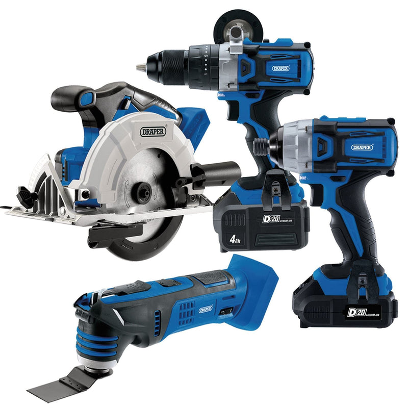 Draper D20 20V Carpenter/Joiner Cordless Tool Kit 99243 Draper - Dynamic Drive