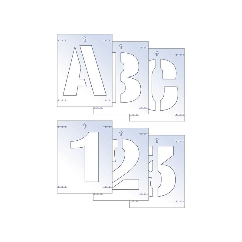 Scan Letter & Number Stencil Kit 25mm Scan - Dynamic Drive