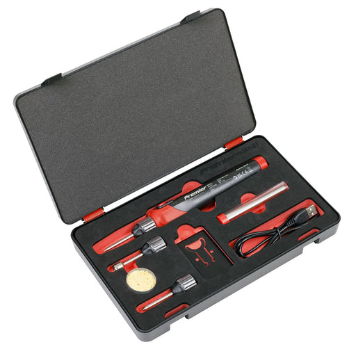 Sealey Lithium-ion Rechargeable Soldering Iron Kit 30W SDL11 Sealey - Dynamic Drive