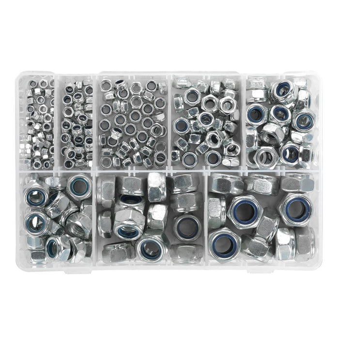 Sealey Nylon Locknut Assortment M4-M16 255pc AB033LN Sealey - Dynamic Drive