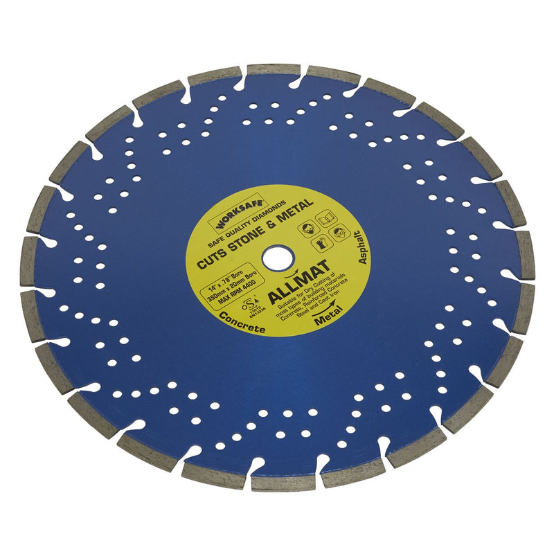 Sealey Platinum Allmat Diamond Blade350 x 20mm WDPA350/20 Sealey - Dynamic Drive