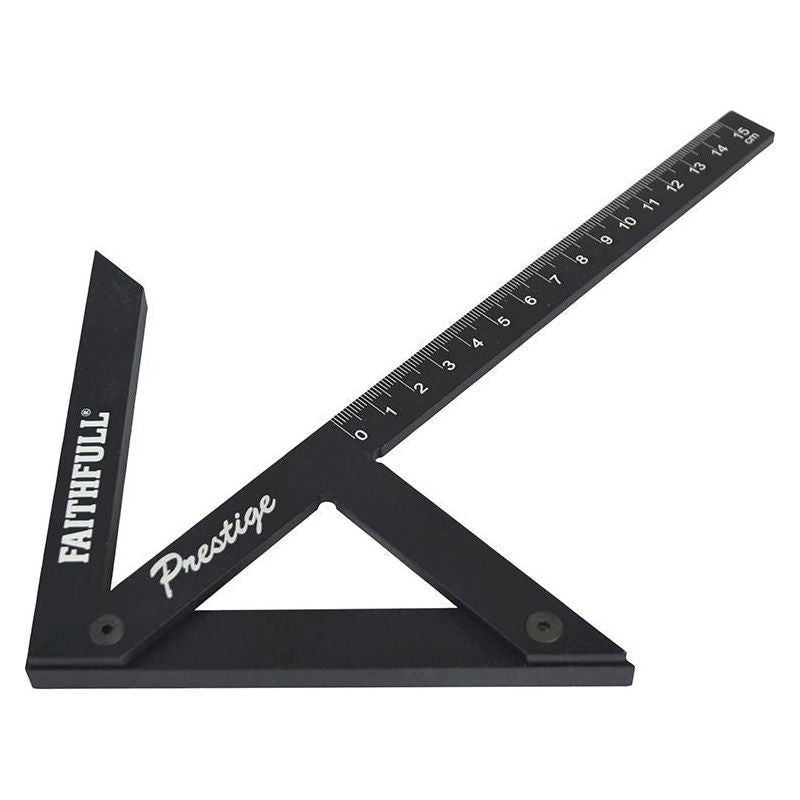 Faithfull Prestige Centre Finder Gauge Black Aluminium 150mm Faithfull - Dynamic Drive
