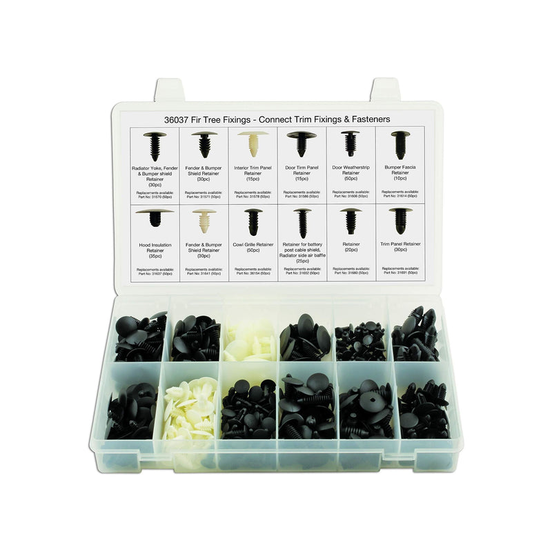 Connect Assorted Fir Tree Fixings 340pc 36037 Tool Connection - Dynamic Drive