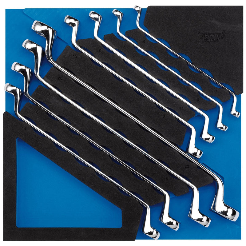 Draper Ring Spanner Set in 1/2 Drawer EVA Insert Tray (8 Piece) 63523 Draper - Dynamic Drive