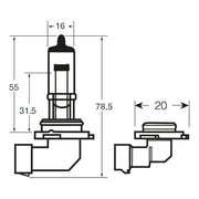 1x Ring H10 (710) 12v 42w Halogen Headlamp Headlight Bulb - R710 Ring  - Dynamic Drive