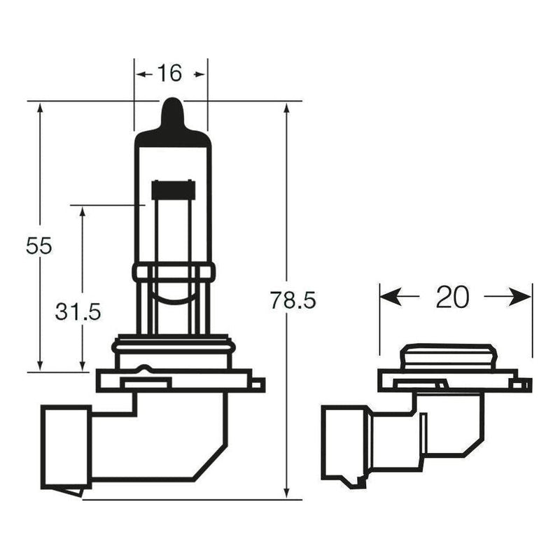 1x Ring H10 (710) 12v 42w Halogen Headlamp Headlight Bulb - R710 Ring  - Dynamic Drive