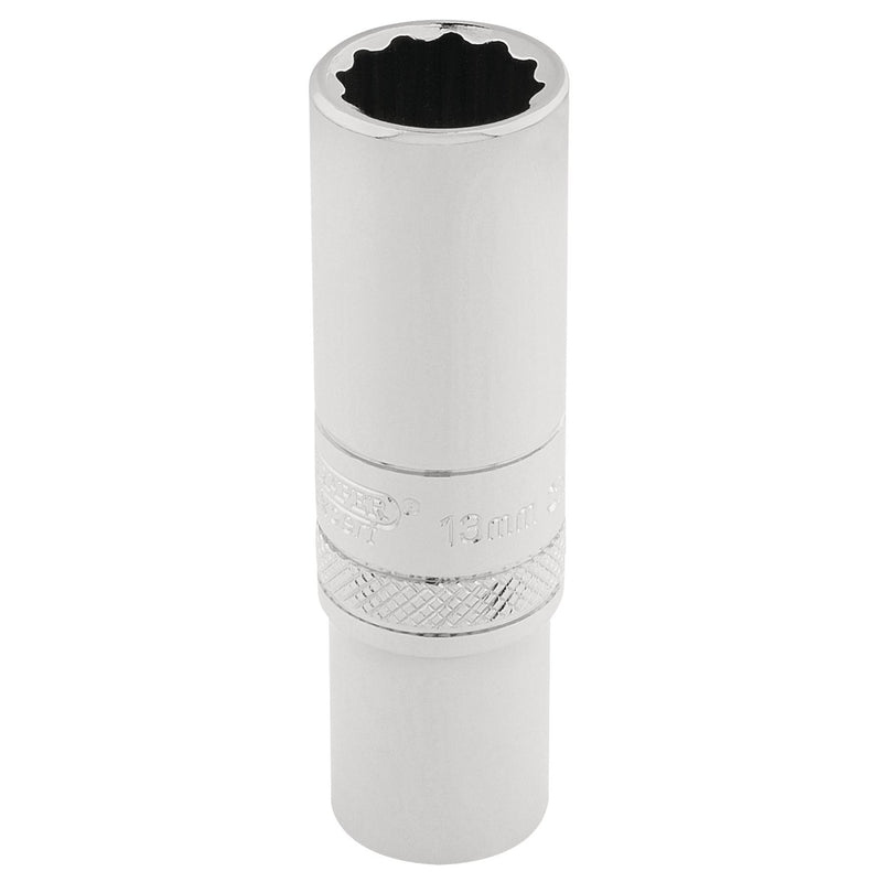Draper HI-TORQ 12 Point Deep Socket, 3/8" Sq. Dr., 12mm 32822 Draper - Dynamic Drive