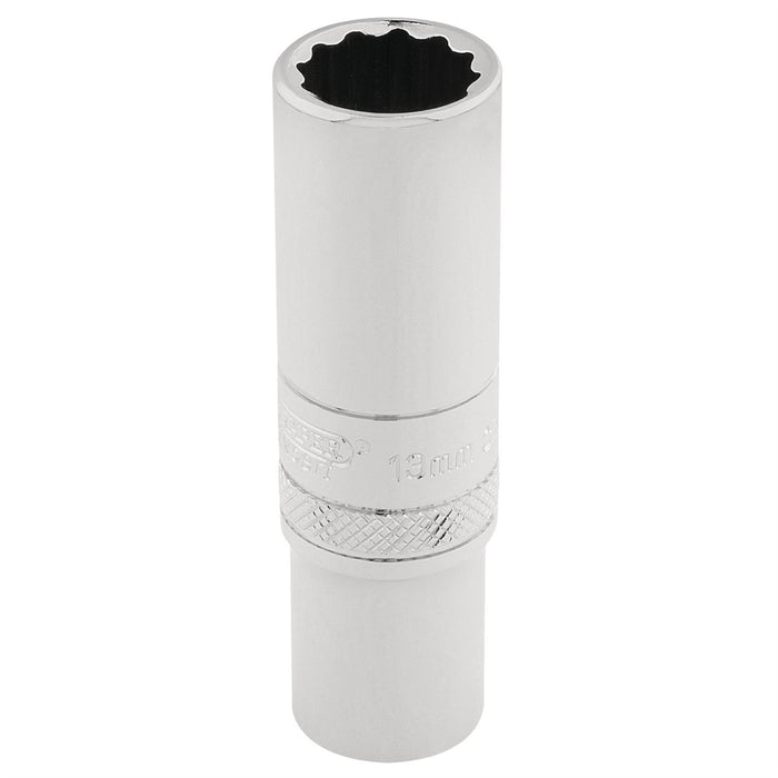 Draper HI-TORQ 12 Point Deep Socket, 3/8" Sq. Dr., 12mm 32822 Draper - Dynamic Drive