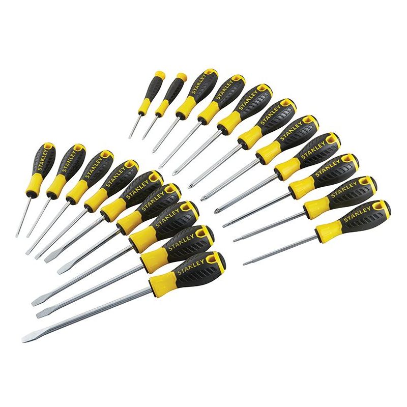 Stanley® Hand Tools 0-60-213 Essential Screwdriver Set, 20 Piece STANLEY® Hand Tools - Dynamic Drive