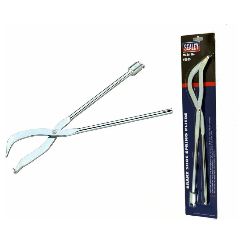 Sealey Drum Brake Shoe Return Spring Pliers Kit With Brake Spring Washer Tool Sealey - Dynamic Drive