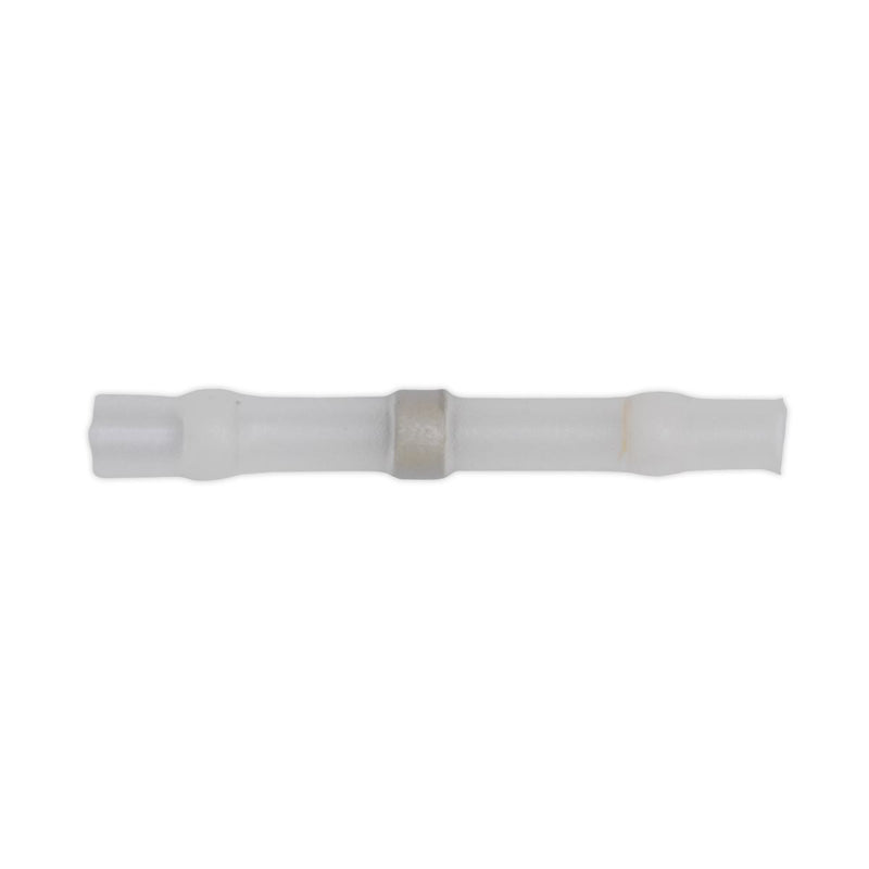 Sealey Heat Shrink Butt Connector Solder Terminal 24-22 AWG White Pack of 25 Sealey - Dynamic Drive