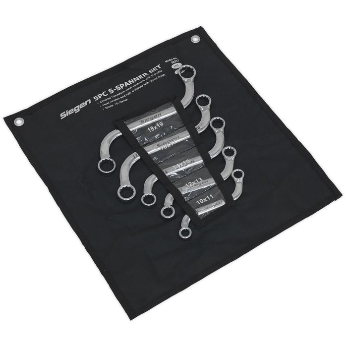 Sealey S-Spanner Set 5pc Metric S0717 Siegen by Sealey - Dynamic Drive