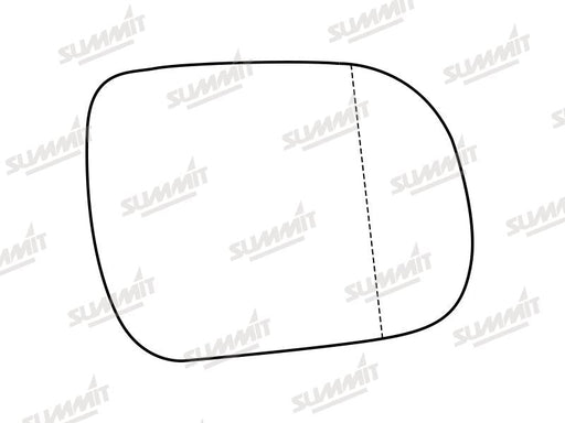 Summit Stick-On Standard Mirror Glass fits Toyota Hilux 05 to 16 RHS Summit - Dynamic Drive