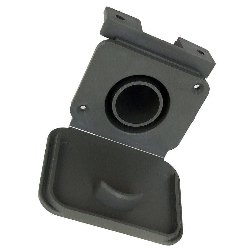 28mm Grey Waste Water Outlet Socket + Flap Connector Caravan Motorhome 81330 PLS  - Dynamic Drive