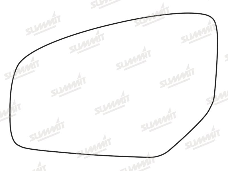 Summit Stick-On Standard Mirror Glass fits Honda Civic LHS Summit - Dynamic Drive