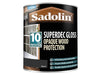 Sadolin Superdec Opaque Wood Protection Black Gloss 1 litre Sadolin - Dynamic Drive