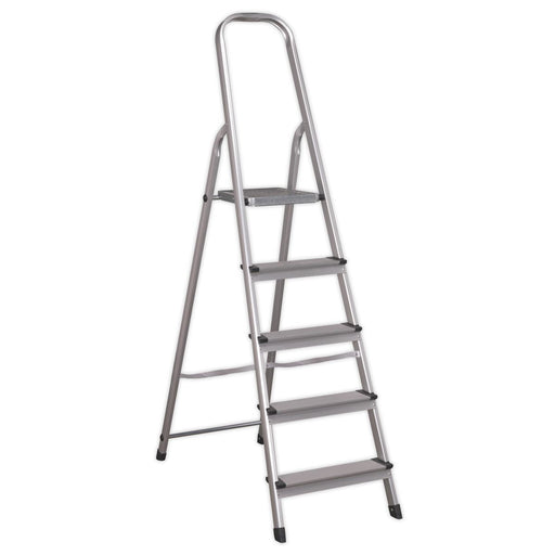 Sealey Step Ladder 5-Tread Aluminium - BS EN 131 ASL5 Sealey - Dynamic Drive