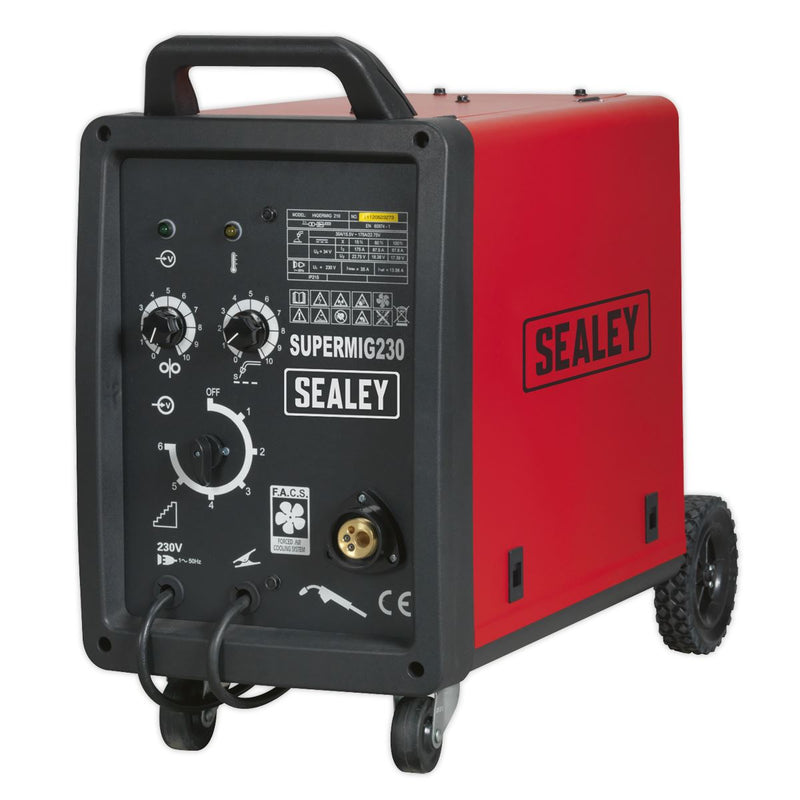 Sealey Professional MIG Welder 230A 230V with Binzelï Euro Torch SUPERMIG230 Sealey - Dynamic Drive