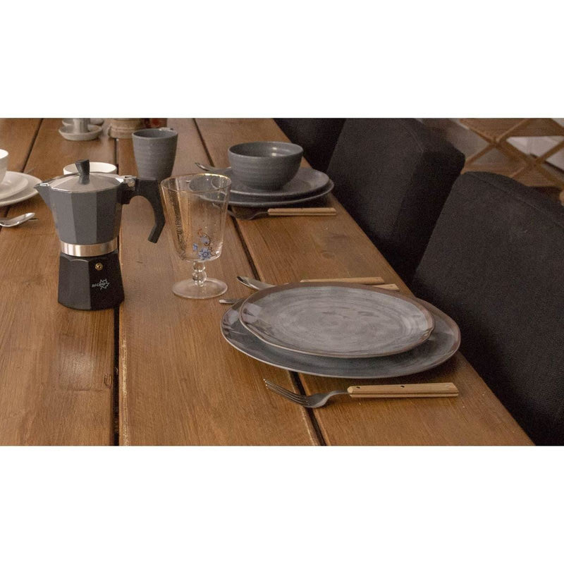 Bo-Camp Tableware Halo Melamine 12 Pieces Grey Bo-Camp - Dynamic Drive