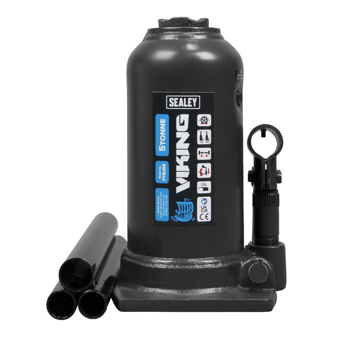 Viking Viking Telescopic Bottle Jack 5 Tonne PTBJ5S Viking - Dynamic Drive