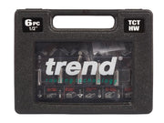 Trend 1/2in Router Cutter Set, 6 Piece Trend - Dynamic Drive